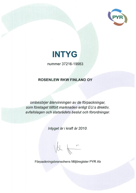 PYR-certificat